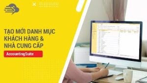 Tạo mới danh mục khách hàng và nhà cung cấp